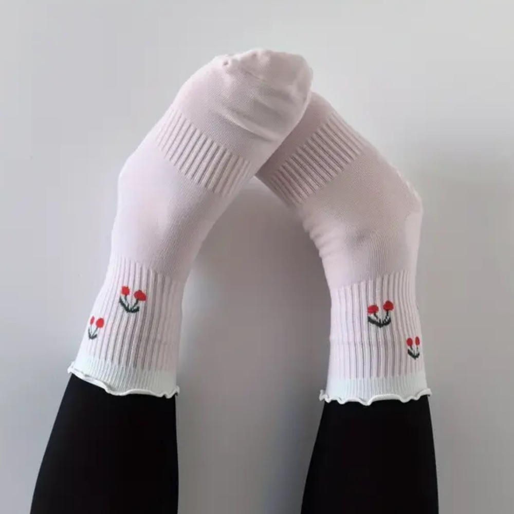 Cherry & Lemon Pilates Socks - NEW